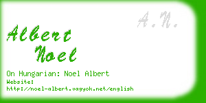 albert noel business card